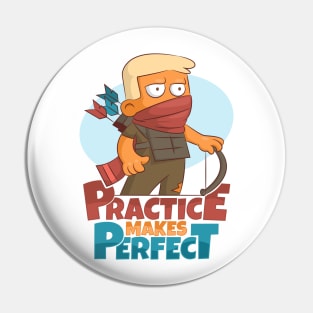 'Practice Makes Perfect' Awesome Hunting Gift Pin