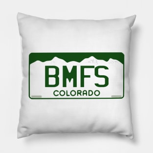 BMFS Colorado License Plate Pillow