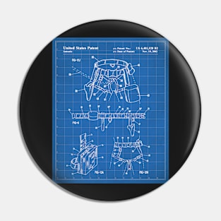 Climbing Equipment Patent - Climbing Fan Outdoors Hiking Art - Blueprint Pin