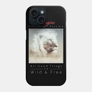 Lion Nature Outdoor Imagine Wild Free Phone Case