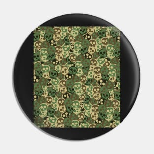 Camouflage Skullz Pin