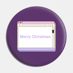 Retro Merry Christmas - Windows Edition Pin