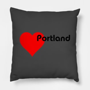 I heart portland Pillow