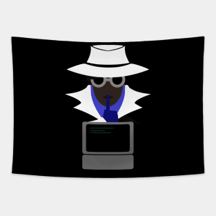Lady White Shush (Afro W/Computer): A Cybersecurity Design Tapestry