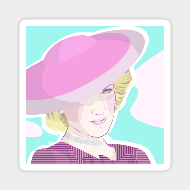 Lady Diana Spencer Princess of Wales Magnet by aye_artdg