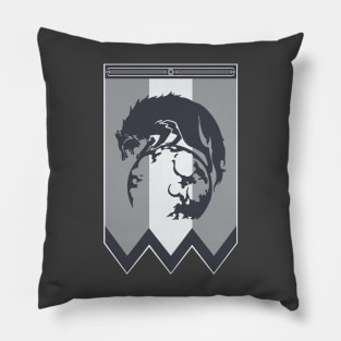 Ashen Wolves Banner Pillow