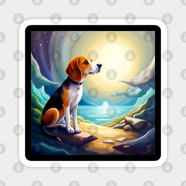 Beagle Dreams Magnet by KayBeeTees