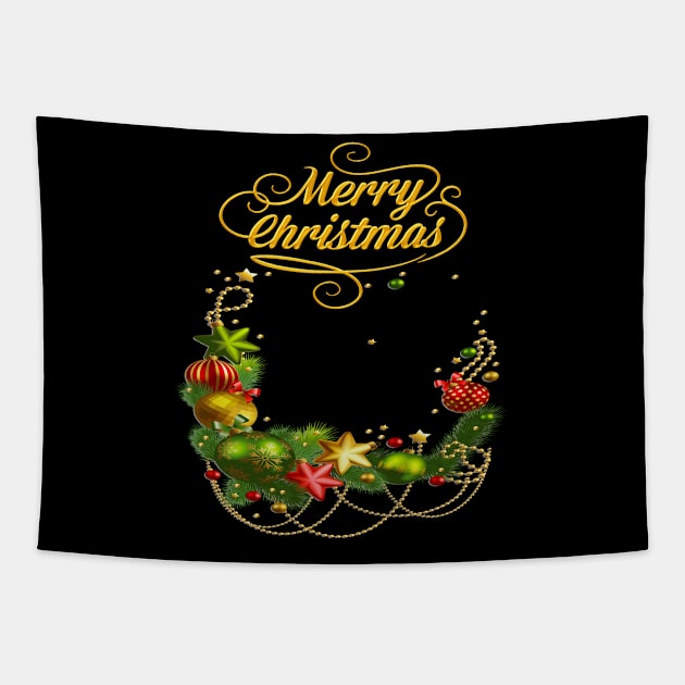 Merry Cristmas Tapestry by khalmer