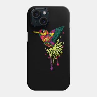 Hummingbird Embroidery Effect Mexican Art Phone Case