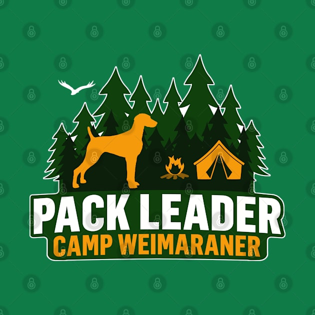 Camp Weimaraner Pack Leader by Rumble Dog Tees