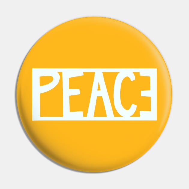 Peace in white Pin by BraveMaker