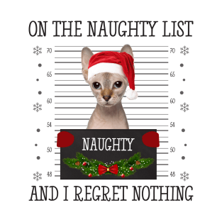 On The Naughty List, And I Regret Nothing T-Shirt