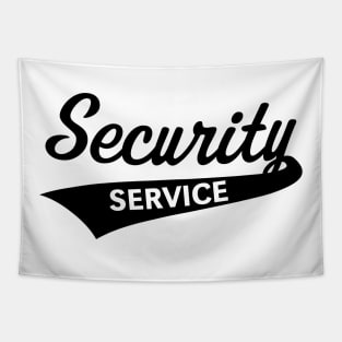 Security Service Lettering (Team / Black) Tapestry