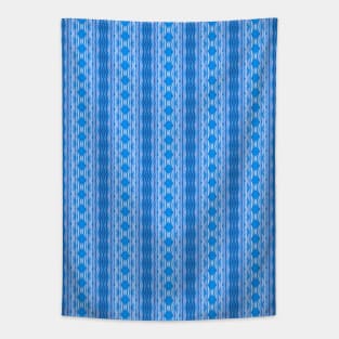 Complex Blue Stripes Tapestry