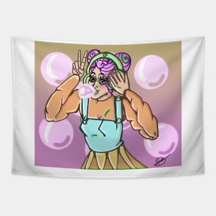 Bubblegum Girl V1 Tapestry