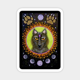 Wolf Moon Rising Magnet