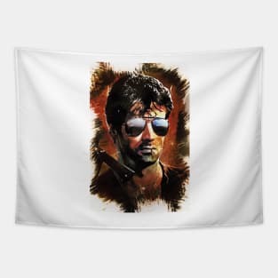 Marion "COBRA" Cobretti - Sylvester Stallone Tapestry