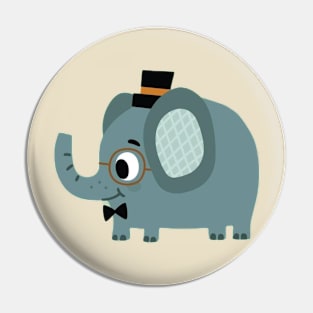 Smart Handsome Elephant Pin