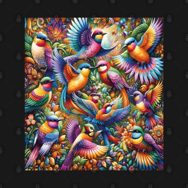 Birdy Colorful Pattern by SARKAR3.0