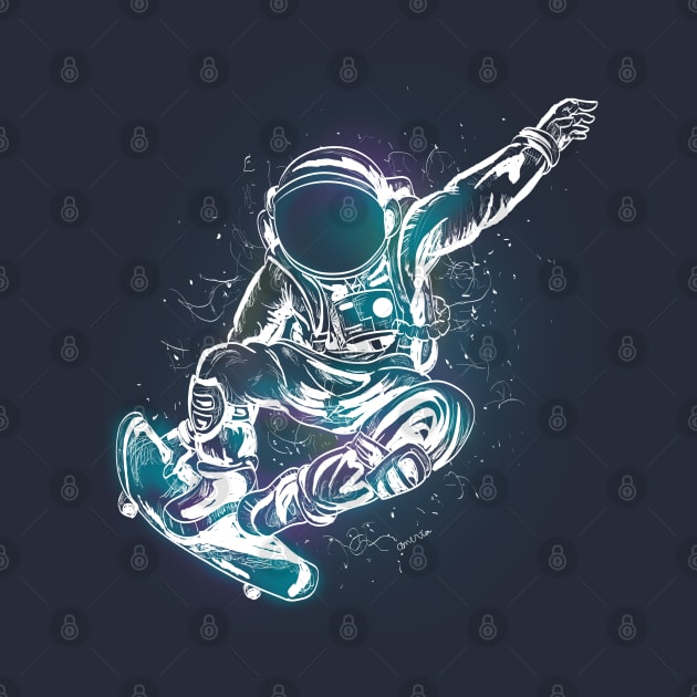 astronaut skateboard by daizzy