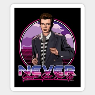 rickroll funny dQw4w9WgXcQ  Sticker for Sale by DragonJake