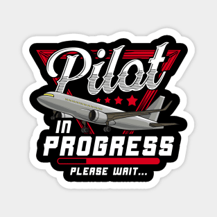 Pilot In Progress Please Wait Cute Future Airplane Magnet