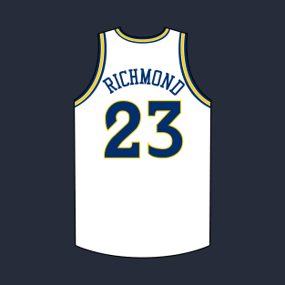 Mitch Richmond Golden State Jersey White T-Shirt