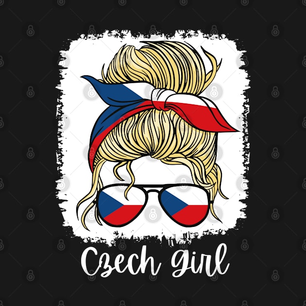 Ceska Czech Republic Flag Girls Czech Girl Kids by qwertydesigns