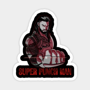 Super Punch Man Roman Reigns Magnet