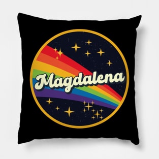 Magdalena // Rainbow In Space Vintage Style Pillow