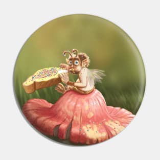 Fairy Eating Fairy Bread Pin