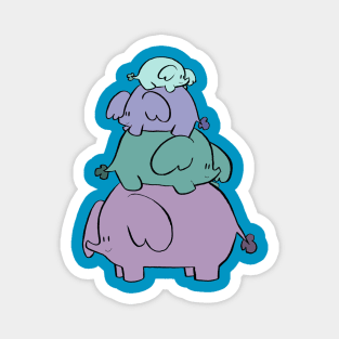 Cute Elephant Stack Magnet