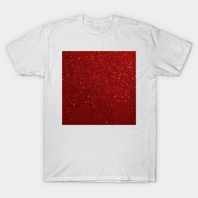 red glitter shirt