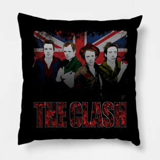 The clash uk vintage Pillow