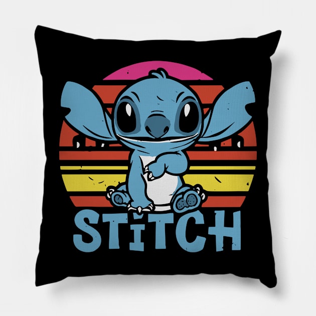 Stitch on Vacation Pillow by InspiredByTheMagic