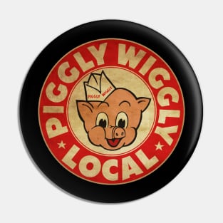 Piggly Wiggly Local | White Style Pin