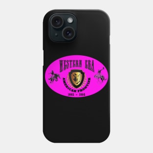 Western Era aka American Frontier - Pink, Black and Gold Phone Case