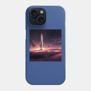 Interplanetary Spaceport Phone Case