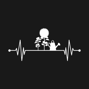 Gardener Spring Garden Organic EKG Funny Gift T-Shirt