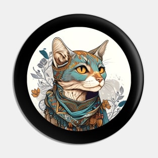 Lady Boho Cat - Love Cats Pin