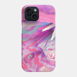 Loud Silence Glitched Fluid Art Phone Case