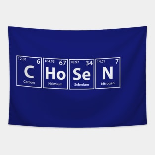 Chosen (C-Ho-Se-N) Periodic Elements Spelling Tapestry