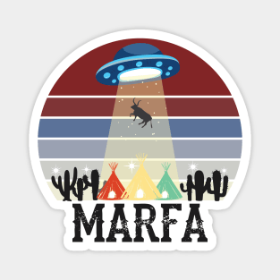 Marfa Texas Ghost Lights Festival UFO Cow Abduction Magnet