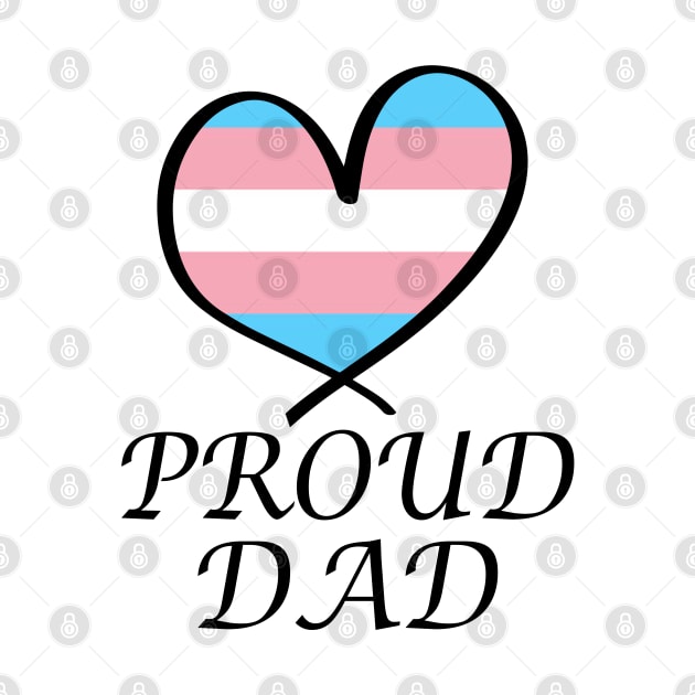 Proud Dad LGBT Gay Pride Month Transgender Flag by artbypond