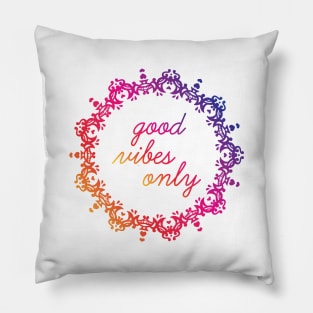 Good Vibes Only Yoga Mandala Print Design GC-092-08 Screen reader support enabled.      		  Good Vibes Only Yoga Mandala Print Design GC-092-08 Pillow