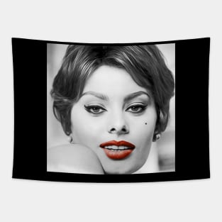 Sophia Loren 'Lips' Tapestry