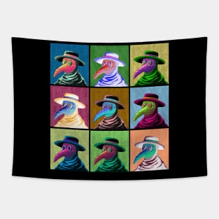 Pop Art Plague Doctor Tapestry