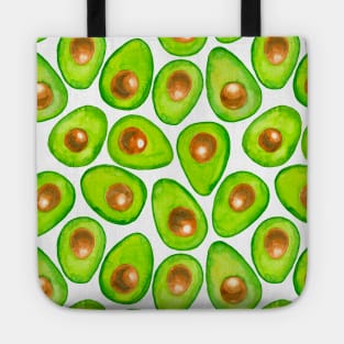 Avocado slices watercolor Tote