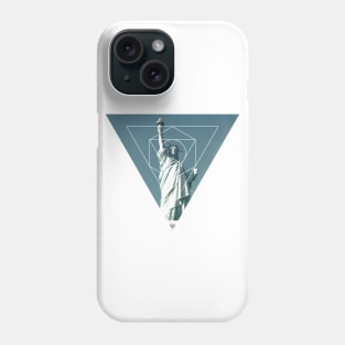 Statue of Liberty Geometric Photography Phone Case