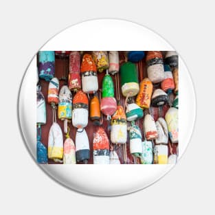 Colorful lobster pot bouys Pin